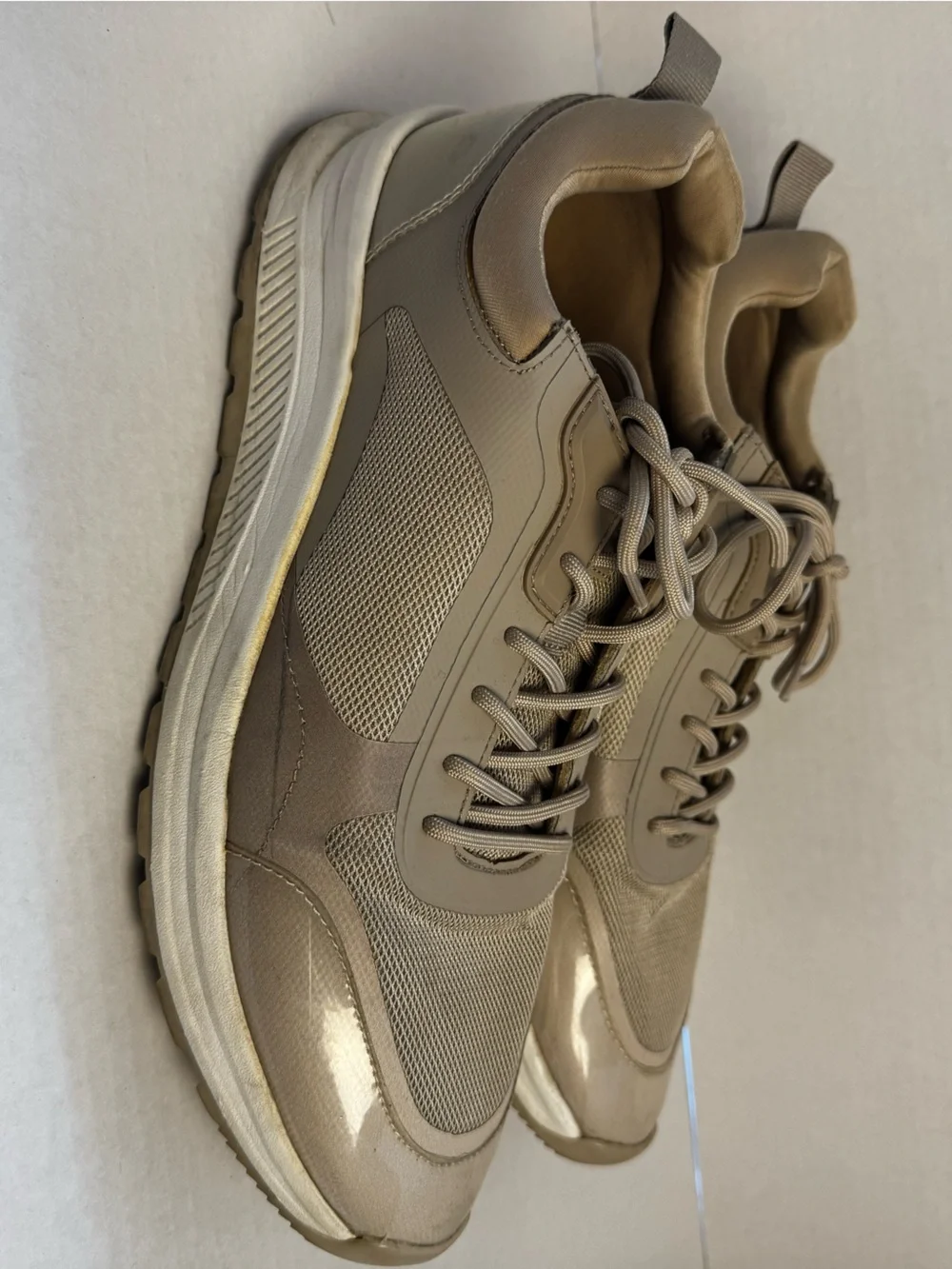 Aldo Men's Taupe Sneakers - Modern Casual Trainer US 12